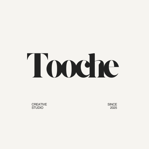 Tooche.dev minimalist brand logo - creative journaling